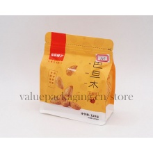 120g flat bottom zipperlock doypack for snacks