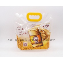 3Liter plastic spout pouch for take-away beer