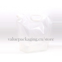 5Liter Clear plastic standing spout pouch