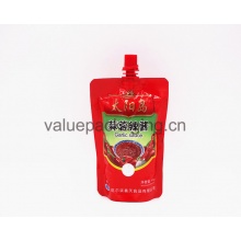 Standup spout bag for spicy sauce with long shelf life