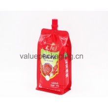 flat bottom spout doypack for spicy sauce