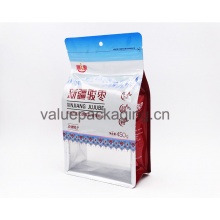  box bottom standup doypack with front clear window for 450g dates