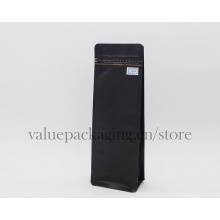 454g matte black skinny box bottom coffee bag