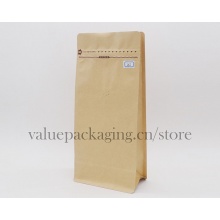 1kg kraft paper flat bottom coffee bag