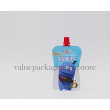 96g child proof aluminum foil spout bag for fruit jam