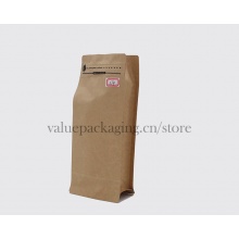 High skinny Kraft Paper Coffee Bag 250g