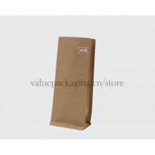 Long shape Kraft Paper box bottom Coffee Bag 250g