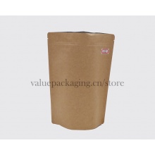 Kraft paper standup pouch for 500g coffee package