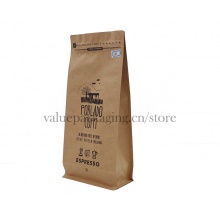 1kg kraft paper coffee bag custom print