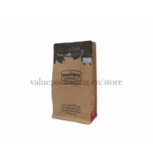 Kraft Paper Coffee Box bottom Bag 250g