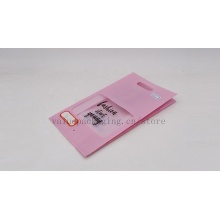 Pink plastic pouch for apron