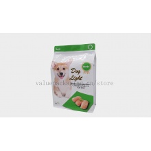 High glossy effect Flat bottom zipper bag for dog food 2kg