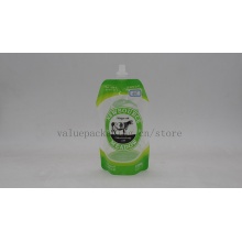 250ml bottl shape spout doypack for milk 250ml