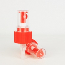 0.8mlT plastic Shiny red plastic pump dispenser