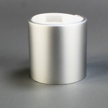 Matte silver aluminum disc top cap for 20mm bottle package