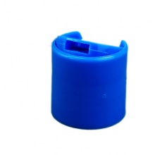 28 410 blue plastic flip cap for personal care bottles