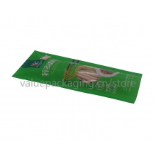 matte green finish flat pouch for 227g noodles