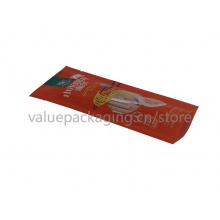 matte red finish flat pouch for 227g noodles