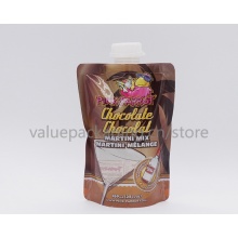 standing spout pouch package for 769ml milk chocolate