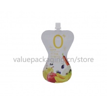 hourglass shape aluminum foil spout pouch for 150grams fruit jam