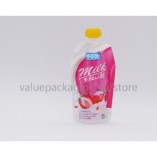 bottle shape spout pouch package for 180ml orange juice