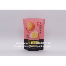 standing plastic bag package for egg products